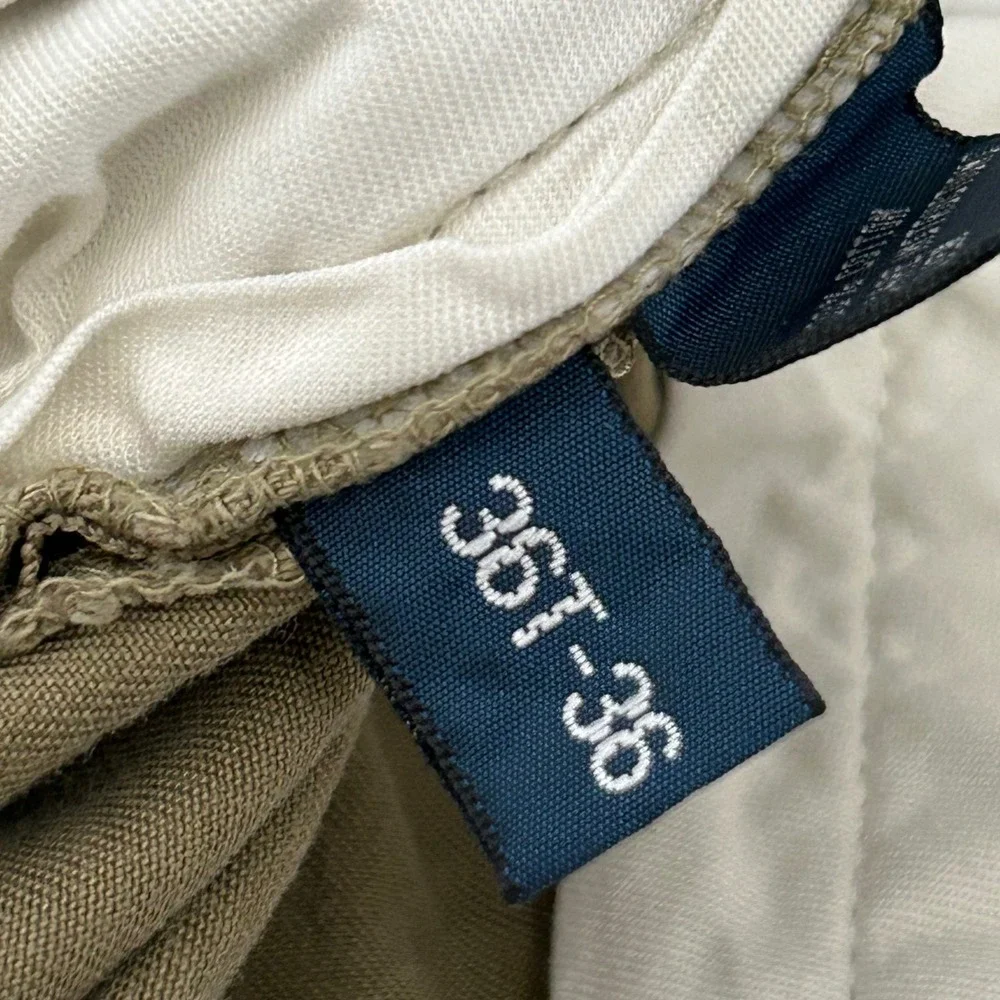 Polo Ralph Lauren Classic Polo Chino Pants 36x36 Fits 36X34 Brown Khaki Straight